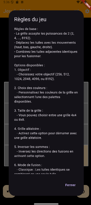 Projet Flutter