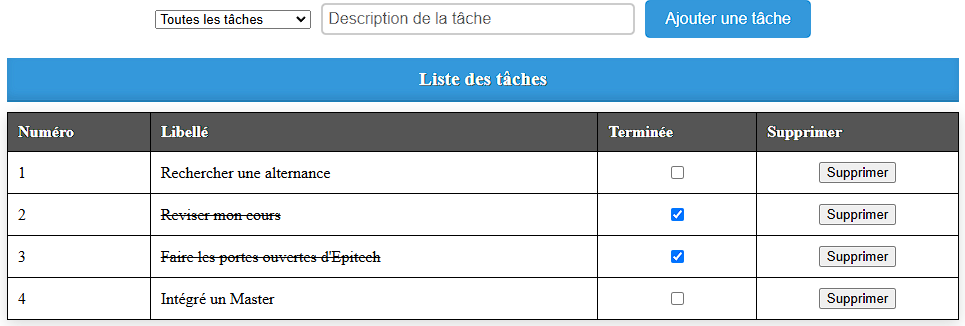 Projet Flutter