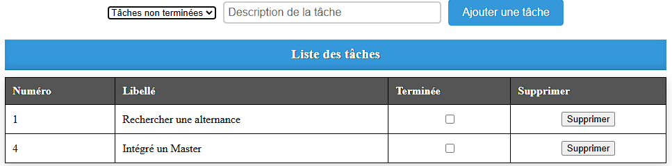 Projet Flutter